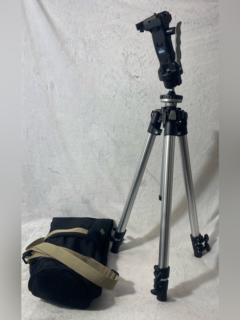 Manfrotto 3001 Tripod With 3265 Head And Bag Bogen Black Made In Italy